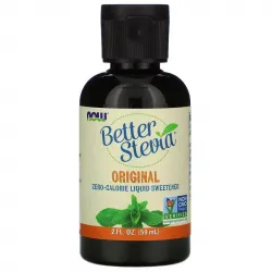 Now Foods, Рідкий підсолоджувач Better Stevia, оригінальний, 59 мл