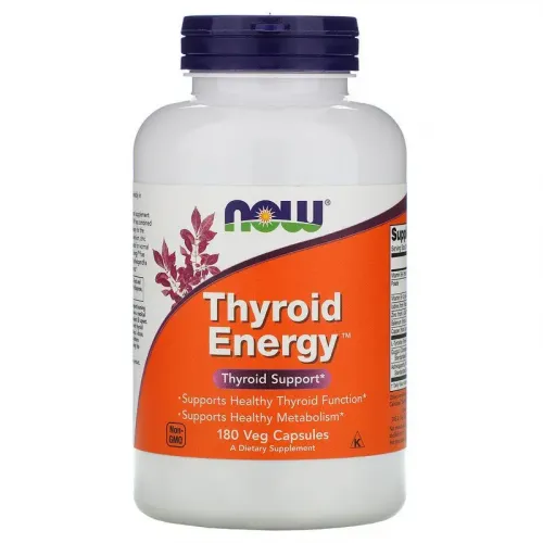 Now Foods, Thyroid Energy, 180 рослинних капсул