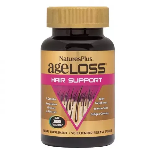 Nature's Plus, Комплекс для волосся AgeLoss, Hair Support, 90 таблеток 