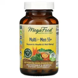 MegaFood, Multi for Men 55+, комплекс вітамінів та мікроелементів для чоловіків віком від 55 років, 60 таблеток