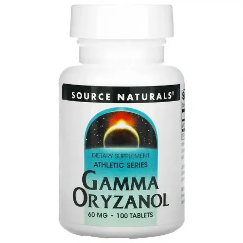 Source Naturals, Athletic Series, гама-оризанол, 60 мг, 100 таблеток