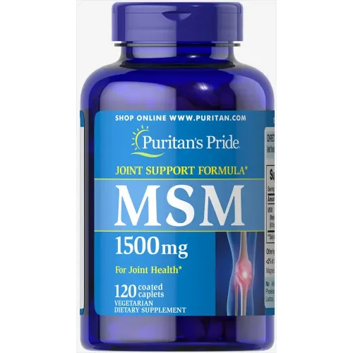 МСМ, Метілсульфонілметан, MSM, Puritan's Pride 1500 mg, 120 капсул 