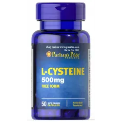 Л-цистеїн, L-Cysteine, Puritan's Pride, 500 мг, 50 капсул