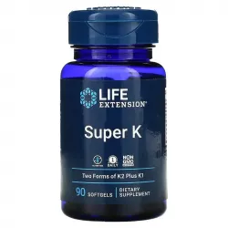 Life Extension, Super K, 2600 мкг, 90 мягких желатиновых капсул