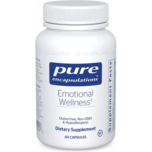 Емоційне Здоров'я, Emotional Wellness, Pure Encapsulations, 60 капсул, 