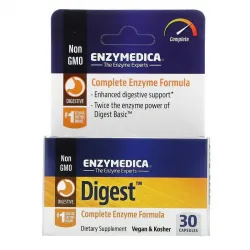 Enzymedica, Digest, повна формула ферментів, 30 капсул 