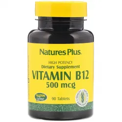 Nature's Plus, Вітамін B-12, 500 мкг, 90 таблеток