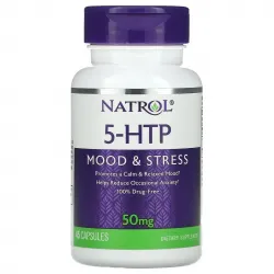 Natrol, 5-HTP, Настрій та стрес, 50 ​​мг, 45 капсул 