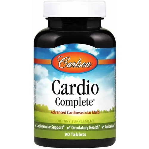 Кардіо комплекс, Cardio Complete, Carlson Labs, 90 капсул 