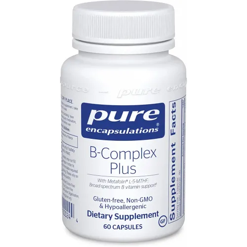 Вітамін B (збалансована вітамінна формула), B-Complex Plus, Pure Encapsulations, 60 капсул,