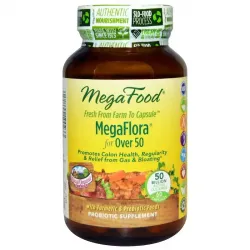 MegaFood, Пробіотики MegaFlora Probiotic with Turmeric, 60 капсул 