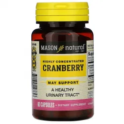 Клюква высококонцентрированных, Cranberry, Mason Natural, 60 капсул