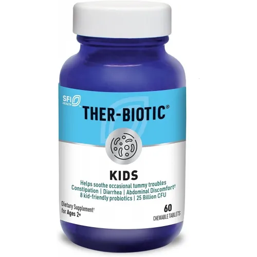 Пробіотики для дітей, Ther-biotic Kids, Klaire Labs, 60 жевательных таблеток