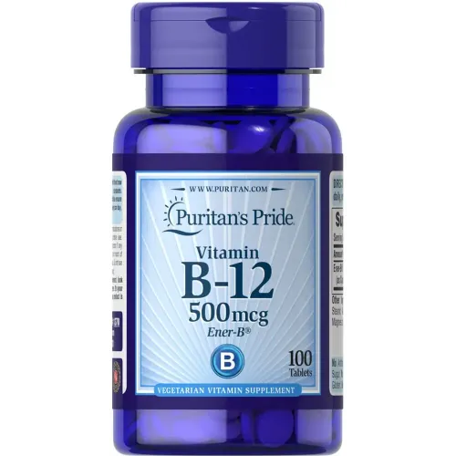 Вітамін В-12, Vitamin B-12, Puritan's Pride, 500 мкг, 100 таблеток