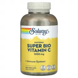 Solaray, Super Bio Vitamin C, буферизований вітамін С, 500 мг, 360 вегетаріанських капсул