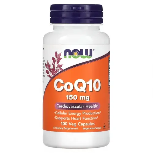 Now Foods, CoQ10, 150 мг, 100 рослинних капсул