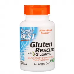 Doctor's Best, Gluten Rescue з Glutalytic, 60 рослинних капсул 