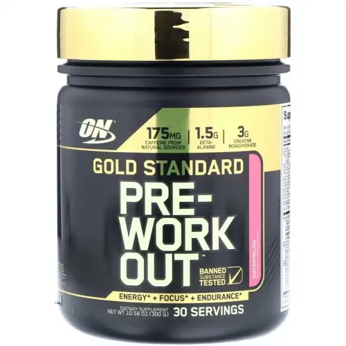 Optimum Nutrition, Gold Standard Pre-Workout, зі смаком кавуна, 300 г