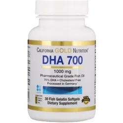 Риб'ячий жир, DHA 700, California Gold Nutrition, 1000 мг, 30 капсул