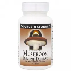 Source Naturals, Комплекс з 15 різновидів грибів, Mushroom Immune Defense, 30 таблеток