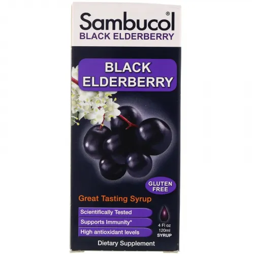 Чорна бузина (формула), Black Elderberry, Sambucol, 120 мл 