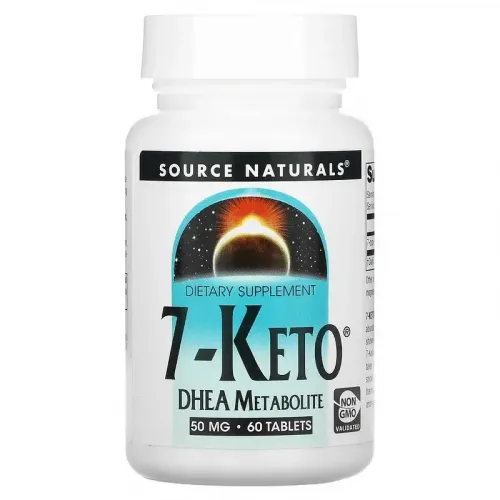 Source Naturals, 7-Keto, метаболіт ДГЕА, 50 мг, 60 таблеток 