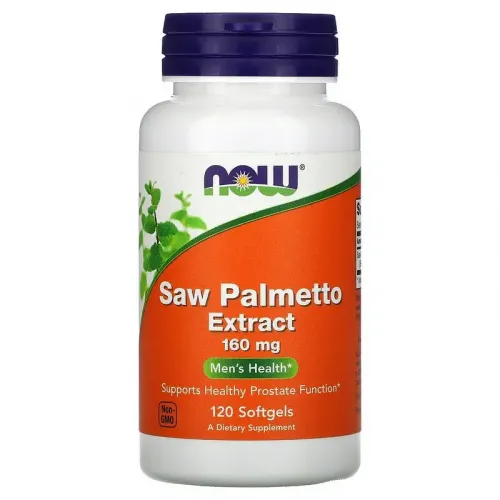 Now Foods, Saw Palmetto, екстракт сереної, 160 мг, 120 капсул