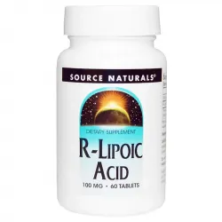 R ліпоєва кислота, Source Naturals, 100 мг, 60 таб.,