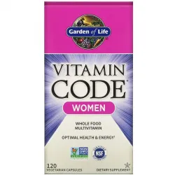 Garden of Life, Vitamin Code Women, мультивітаміни із цілісних продуктів для жінок, 120 вегетаріанських капсул