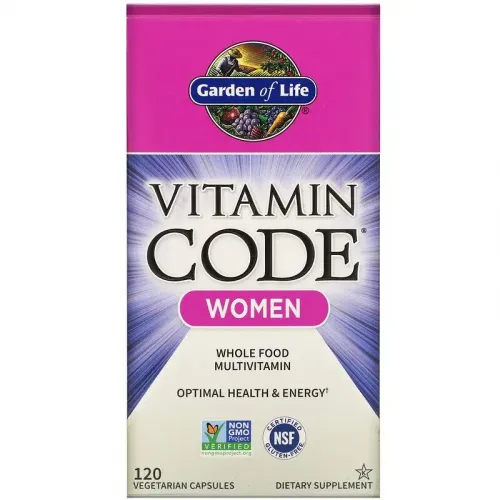 Garden of Life, Vitamin Code Women, мультивітаміни із цілісних продуктів для жінок, 120 вегетаріанських капсул