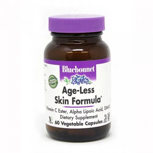 Bluebonnet Nutrition, Age-Less Skin Formula, формула омоложення шкіри, 60 рослинних капсул 