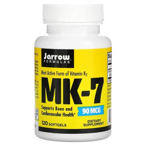 Jarrow Formulas, MK-7, вітамін K2 у формі MK-7, 90 мкг, 120 капсул