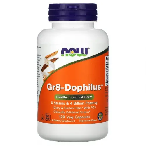 Now Foods, Gr8-Dophilus, 120 вегетарианских капсул