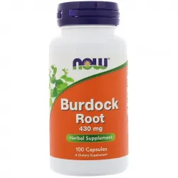 Корінь лопуха, Burdock Root, Now Foods, 430 мг, 100 капсул, 