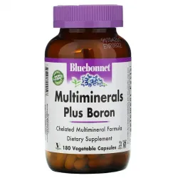 Bluebonnet Nutrition, Multiminerals, с бором, 180 растительных капсул Vcaps ­