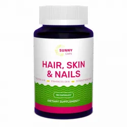 Комплекс шкіра, волосся, нігті, Hair, Skin & Nails Complex Powerfull, Sunny Caps, 100 капсул 