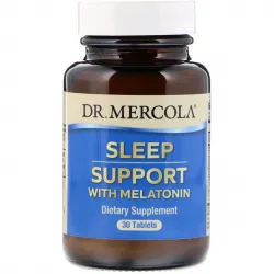 Допомога при безсонні з мелатонином, Sleep Support with Melatonin, Dr. Mercola, 30 таблеток 