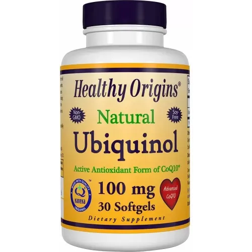 Healthy Origins, Ubiquinol, Убіхінол натуральний, 100 мг, 30 капсул