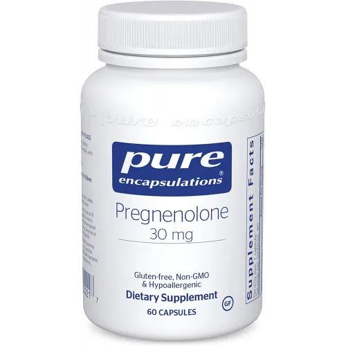 Прегненолон, Pregnenolone, Pure Encapsulations, 30 мг, 60 капсул 