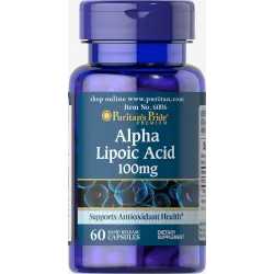 Альфа-ліпоєва кислота, Alpha Lipoic Acid 100 mg, Puritan's Pride, 100 мг, 60 капсул