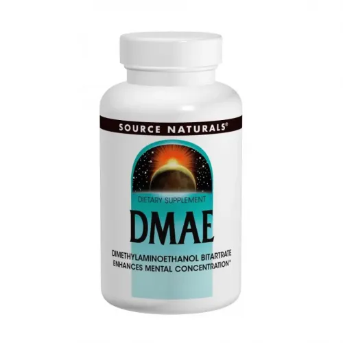 DMAE (діметіламіноетанол), Source Naturals, 351 мг, 100 капсул 