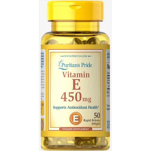 Вітамін Е, Vitamin E, Puritan's Pride, 450 мг, 50 капсул 