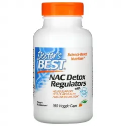 Doctor's Best, N-ацетилцистеїн (NAC) для регуляції процесу детоксикації, 180 вегетаріанських капсул 