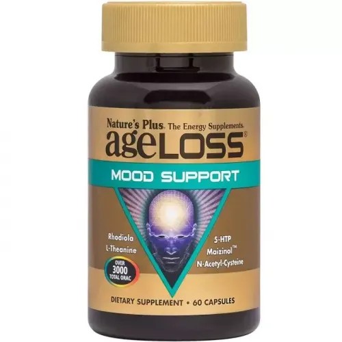 Nature's Plus, Комплекс для підтримки настрою, AgeLoss Mood Support, 60 капсул 