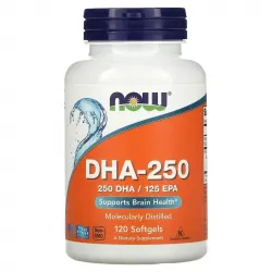 Now Foods, DHA-250, ДГК-250, 120 капсул