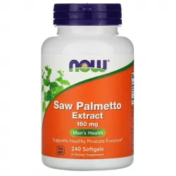 Now Foods, Saw Palmetto, екстракт сереної, 160 мг, 240 капсул