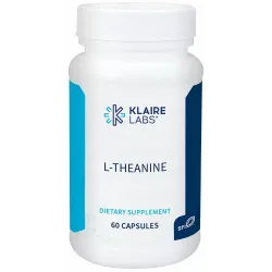 L-Теанин, L-Theanine, Klaire Labs, 100 мг, 60 капсул