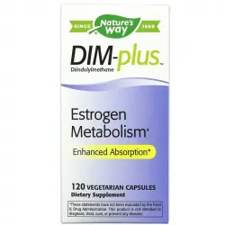 Nature's Way, DIM-plus, метаболізм естрогенів, 120 вегетаріанських капсул