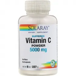 Вітамін С, Vitamin C Powder, Solaray, порошок, 5000 мг, 227 г