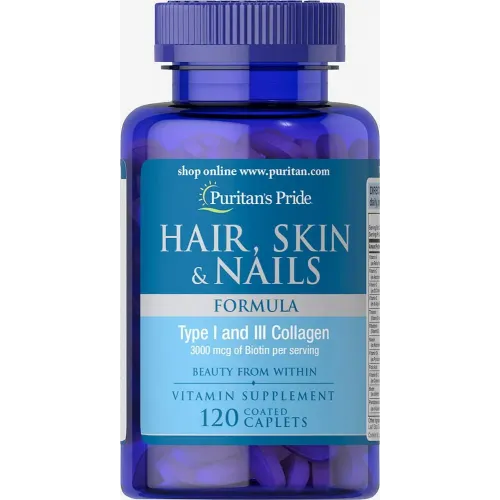 Формула для волосся, шкіри, нігтів, Hair Skin Nails Formula, Puritan's Pride, 120 капсул 